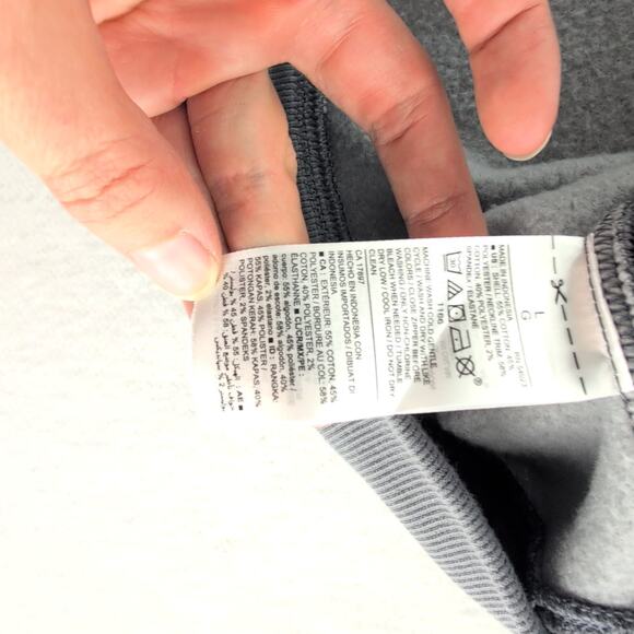 Old Navy Camo Quarter Zip Funnel Neck GorpCore Lounge Men's Large Black/Grey - Picture 5 of 10